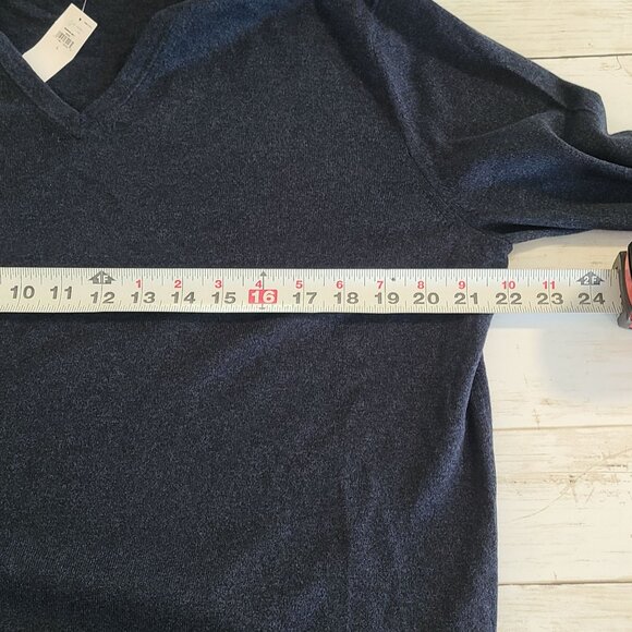 Banana Republic Luxury Silk Cotton Cashmere Sweater NEW Black Mens L Old Money - Picture 6 of 8